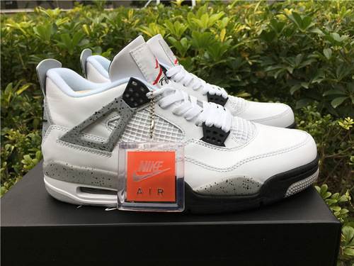 White Cement Air Jordan 4 _White Cement_ original oral materials_ hot shipments_ 40--47.5-059958d3